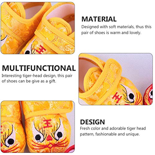 Soft-Soled Baby Toddler Shoes Breathable Non-Slip Tiger-Head Design for Infants 0-12 Months Cozy and Lightweight4