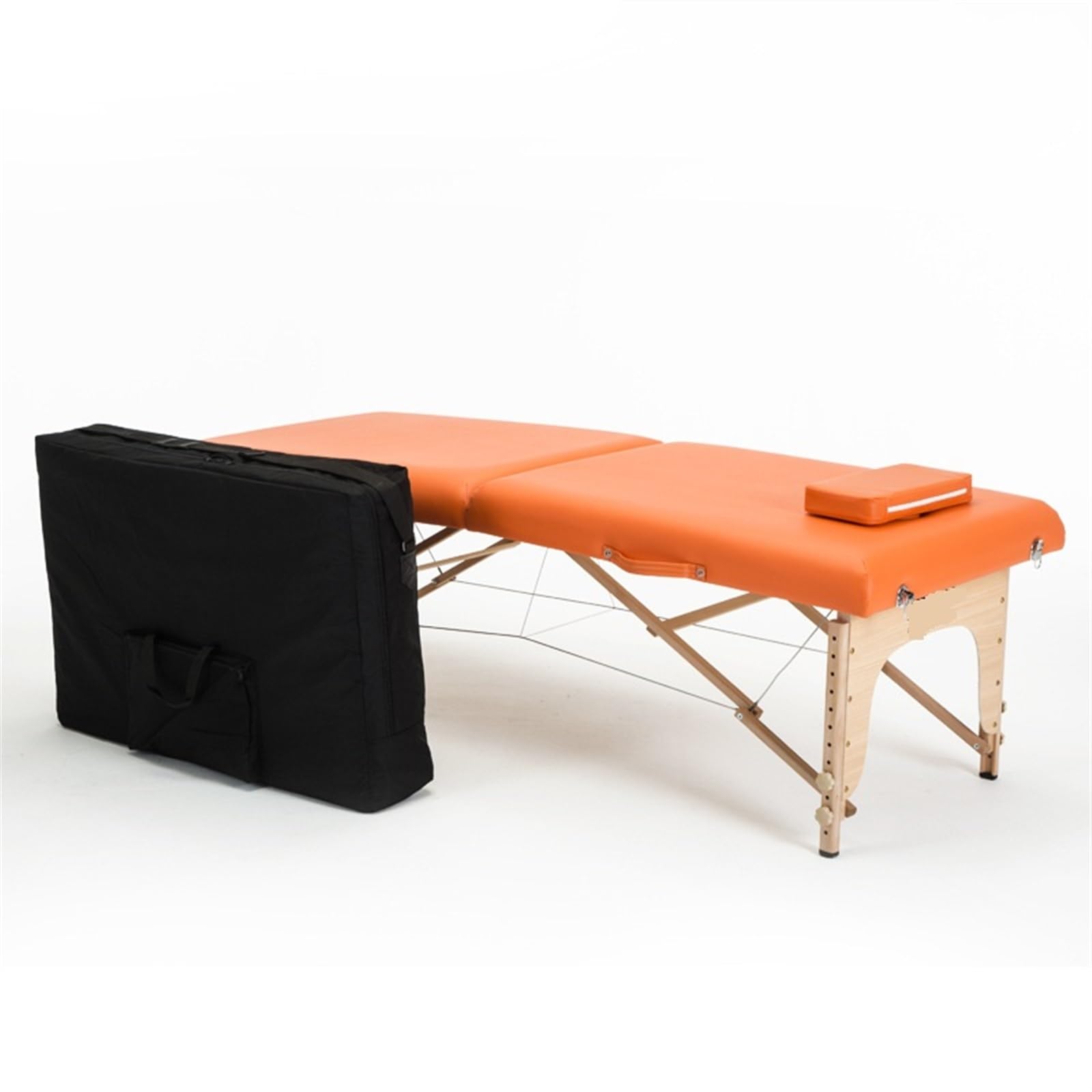 Lettino Massaggio Portatile Lettino da Massaggio Pieghevole da 180 cm di Lunghezza e 60 cm di Larghezza, Portatile, Professionale, Pieghevole, con Borsa, mobili da Salone in Legno(Chocolate)