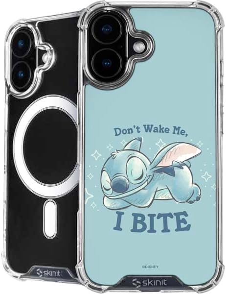 Skinit Phone Case Compatible with MagSafe iPhone 16 Plus - Officially Licensed Disney Lilo and Stitch Stay Weird Design