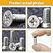 Sandfren 4PCS Car Brake Disc Rotor Retaining Screw, Stainless Steel Front and Rear Rotor Retaining Screw Replaces 93600-06014-0H, Compatible with Accord Crosstour Clarity Insight