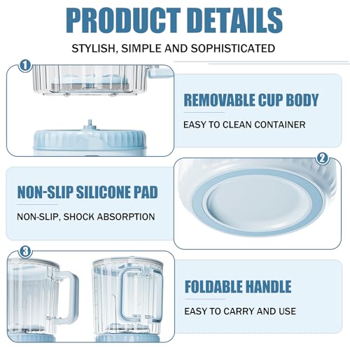 Image of Underwear Washing Machine, Upgrade 2.5L Mini Portable Washing Machine, Mini Washer Deep Cleans Small Clothes for Apartment, Dorm, RV, Travel & Hotel Use (Blue)