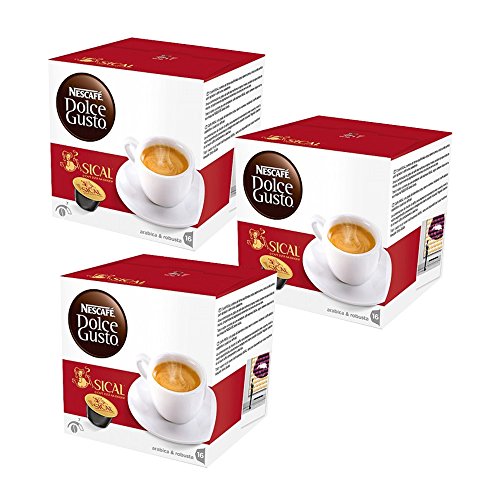 Nescafe Dolce Gusto Espresso Sical 3x16 Coffee Pods (48 Capsules)