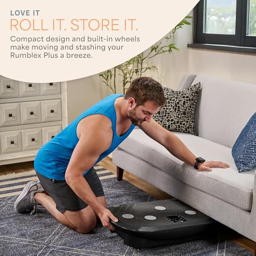 LifePro Rumblex Plus 4D Vibration Plate Exercise Machine-Triple Motor Oscillation, Linear, Pulsation + 3D/4D Motion Vibration Platform,Whole Body Vibration Machine for Weight Loss&Shaping(Black) by LifePro - Image 7