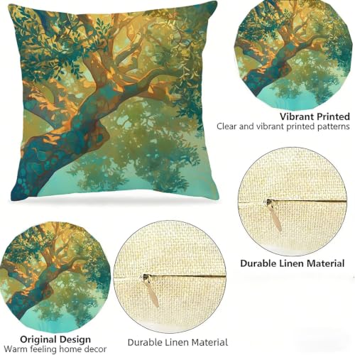 Housse de coussin extérieur imperméable vert 45x45cm pour sublimer votre terrasse - 5