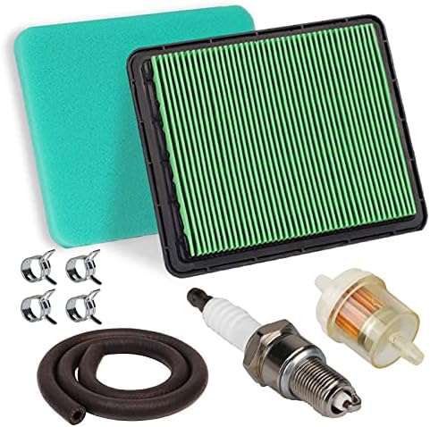 HOODELL GCV160 Air Filter Tune Up Kit for Honda GCV190 GC190 GC160 GX100 Engine HRC216 HRR216 HRR2169VKA HRX217 Lawn Mower, Replace GCV160 Spark Plug 17211-ZL8-023 Air Cleaner