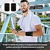 Handgelenktasche,Wristband Geldbörse,Sport Handgelenk Brieftaschen,Schweissband Handgelenk Set,Schweißbänder Handgelenk,Schweißarmband,Sport Schweißband Wristbands Mit Reißverschlusstasche(Schwarz) #5