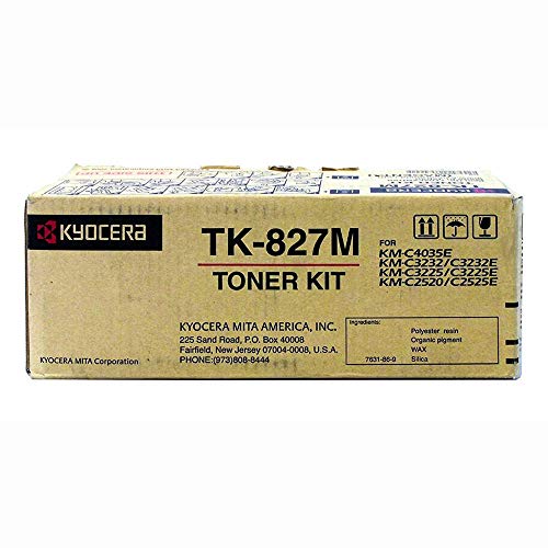Toner TK-827M Magenta véritable avec récupérateur de toner usagé Kyocera Mita