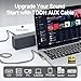 TODN Audiophile Aux Cord 3.5mm Audio Cable 90 Degree Male to Male with OCC+Silver Core for Smartphone/MP3 Player/Car Stereo/Portable Speaker (3ft/1m)