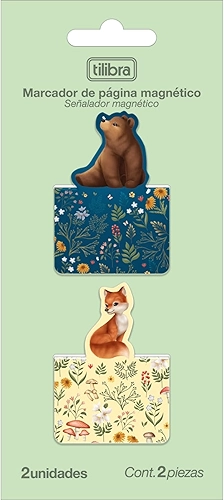 Tilibra - Marcador de Página Magnético com 2 Unidades -, 325023