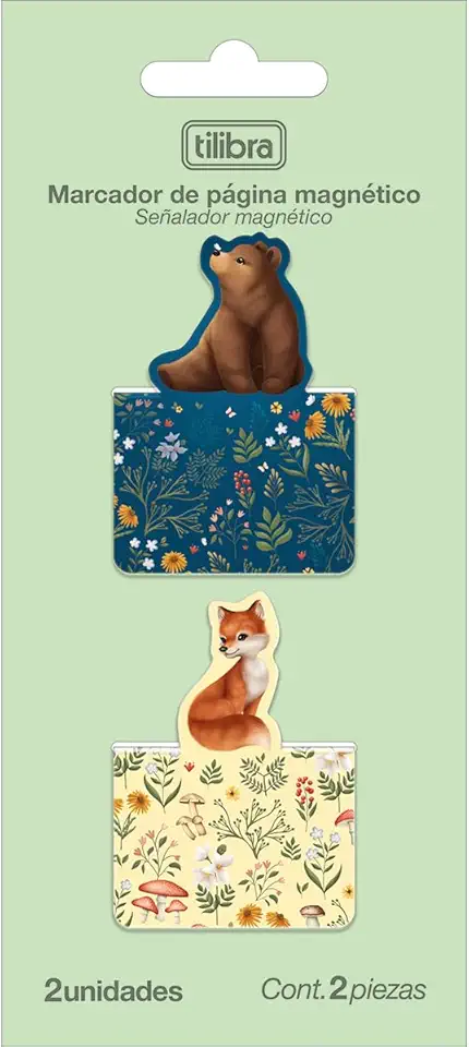 Tilibra - Marcador de Página Magnético com 2 Unidades -, 325023