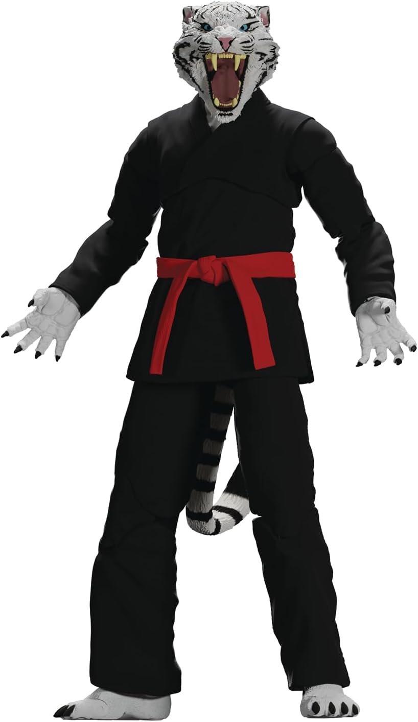 Icon Heroes Zoo Jitsu Fighters: Taj The White Tiger (Black Gi) 6-Inch Action Figure