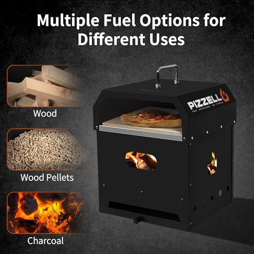 Pizzello 50004 Outdoor Pizza Oven 4 In 1 Wood Fired 2-Layer Detachable Outside Ovens thumb #5
