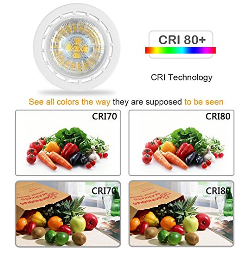 Szgmjia Gu10 Led Bulbs, Ledmei 6 Pack Gu10 Led Light Bulbs, 50W Halogen Bulb Equivalent, 120 Volt, 6.5W 550Lm, 3000K Warm White, 40° Beam Angle Spotlight, Ul Listed, Non-Dimmable #TOP3