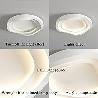 Vista 6 de Hanging Lamp, Modern LED Ceiling Lights, Dimmable Ceiling Lamps Flush Mount LED Lighting Fixture 3000/4000/6000K Close to Ceiling Lamp for Bedroom