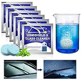 Miioto Pastille Lave Glace, Lave-Glace Concentré, Liquide Lave Glace Voiture, 50 Pièces Nettoyant Vitre Voiture, Comprimés de Nettoyage Détergent Solide pour Voiture Cuisine Fenêtre