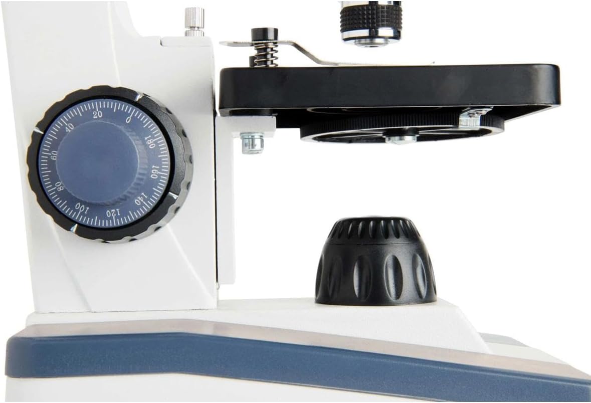 Celestron – Celestron Labs – Monocular Head Compound Microscope – 40-1000x Magnification – Adjustable Mechanical Stage – Includes 2 Eyepieces and 10 Prepared Slides