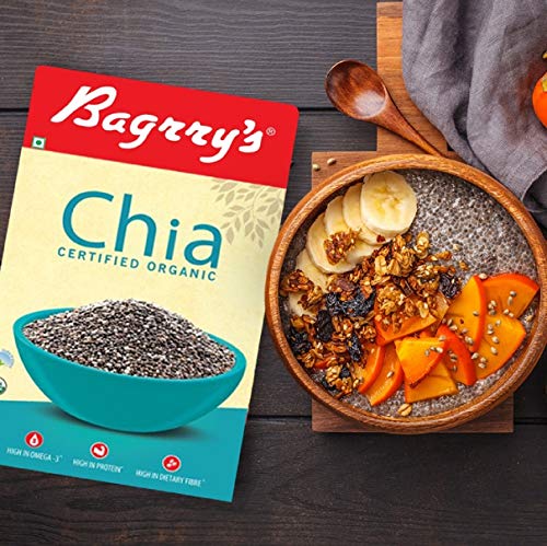Image of Bagrry's Organic Chia, 150gm Box (Pack of 3)