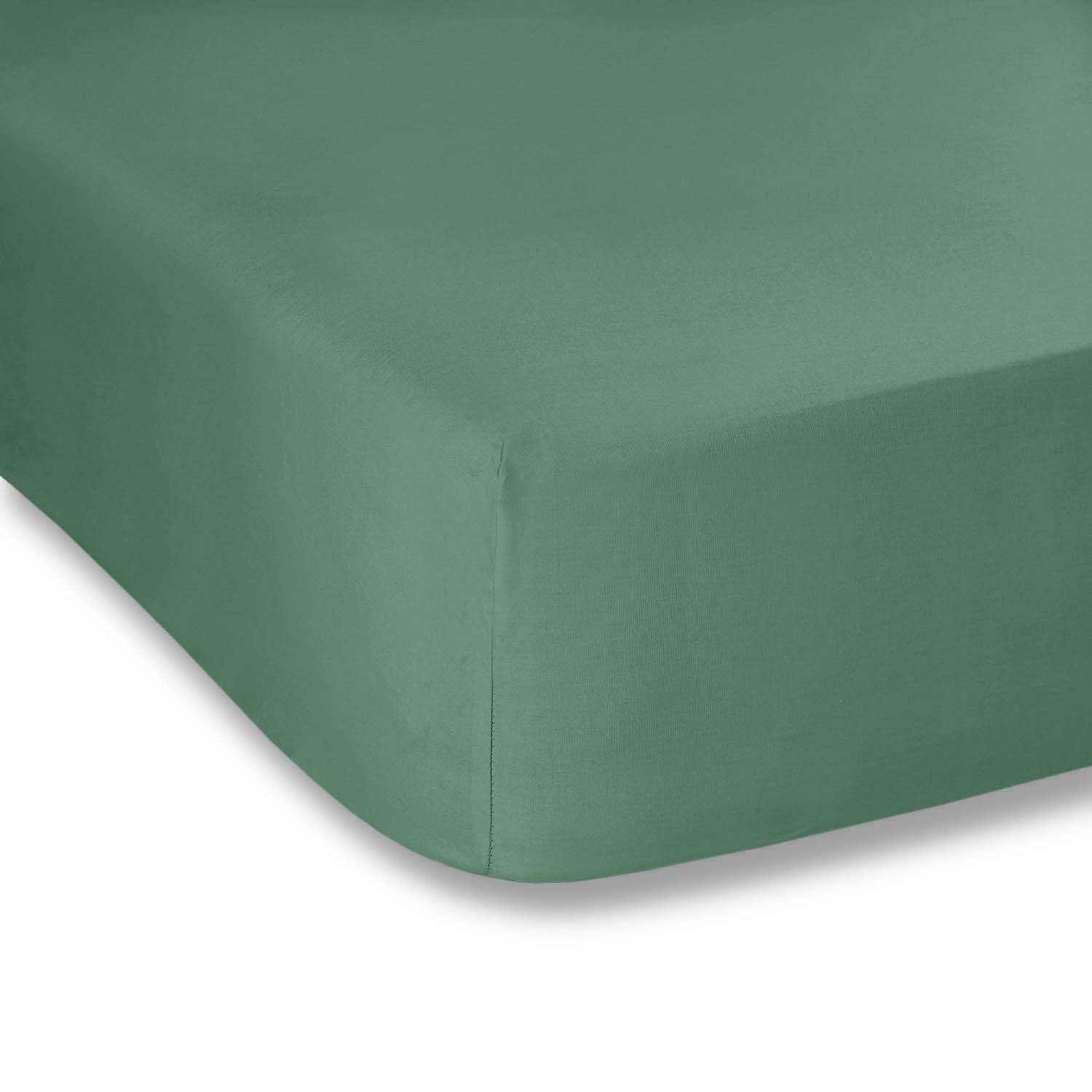 Plain Dyed Percale Jade Poszwa na kołdrę + Poszewki na poduszki + prześcieradło z gumką 260 x 240 + 50 x 80 (2) + 180 x 200