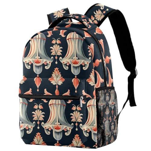 Sac à dos vintage avec clochettes original et coloré taille unique