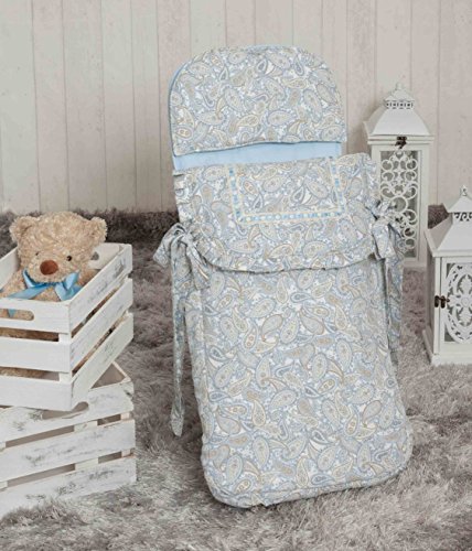Babyline Caramelo - Saco de 3 usos para capazo y silla, color azul