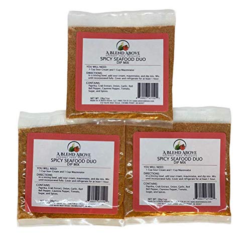 Mezcla de dos inmersiones a base de mariscos picantes, 1 oz, (paquete de 3)