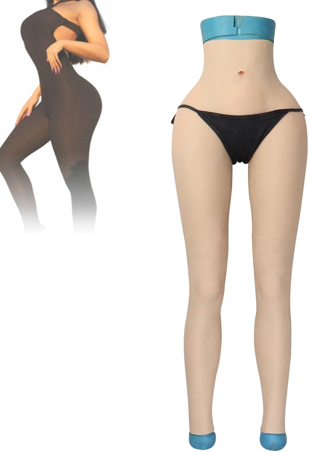 Silicone Panties Ankle Length Hip Enhancer Vagina Underwear Artificial Butt Lifter Trousers for Cosplay Dragqueen