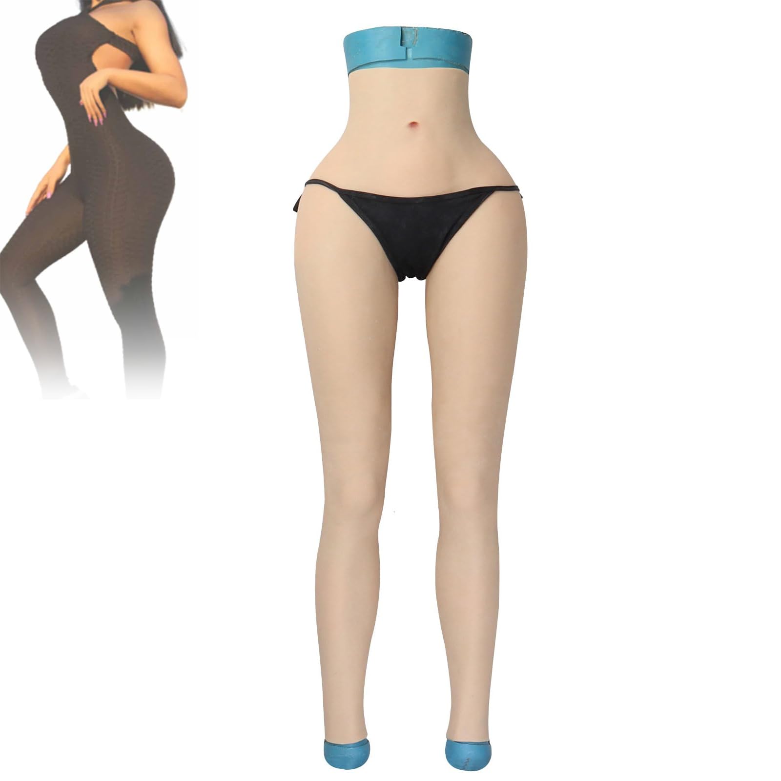 Silicone Panties Ankle Length Hip Enhancer Vagina Underwear Artificial Butt Lifter Trousers for Cosplay Dragqueen