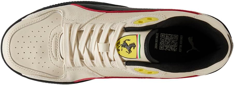 PUMA Mens Scuderia Ferrari Rebound Break Lace Up Sneakers Shoes Casual - White - Image 4