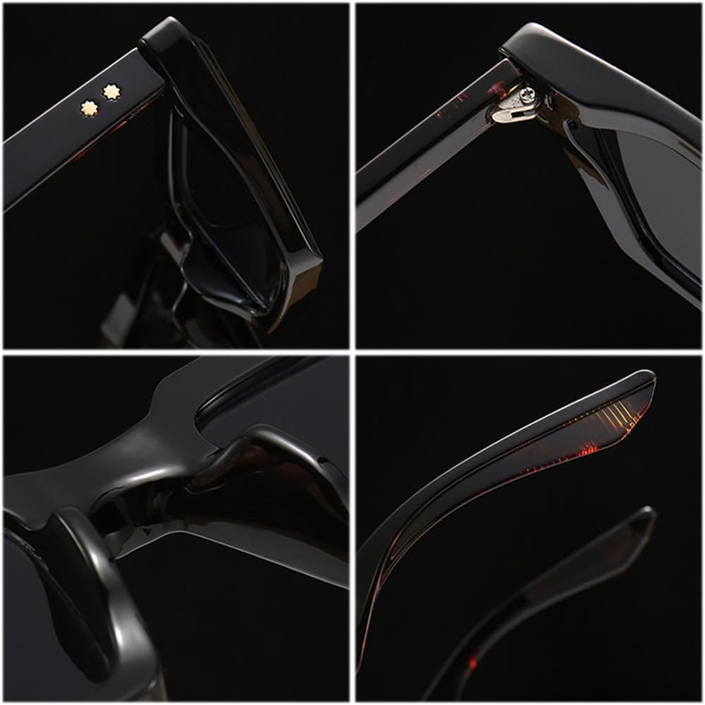 Occhiali da sole da donna con rivetti retrò, modello Cat Eye, UV400