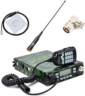 TWAYRDIO Dual Band VHF UHF Back Pack Mobile Transceiver Built-in 12000mAh Battery Dual PTT MIC Portable Ham Amateur Radio with Software, Programming Cable, Mobile Antenna and SO239 to PL259 Adapter