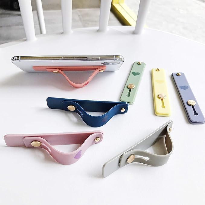 Fancy [1 Pieces] Universal Portable Silicone Kickstand Phone Grip Finger Ring Holder Strap Stand for Most Smartphones-image-23