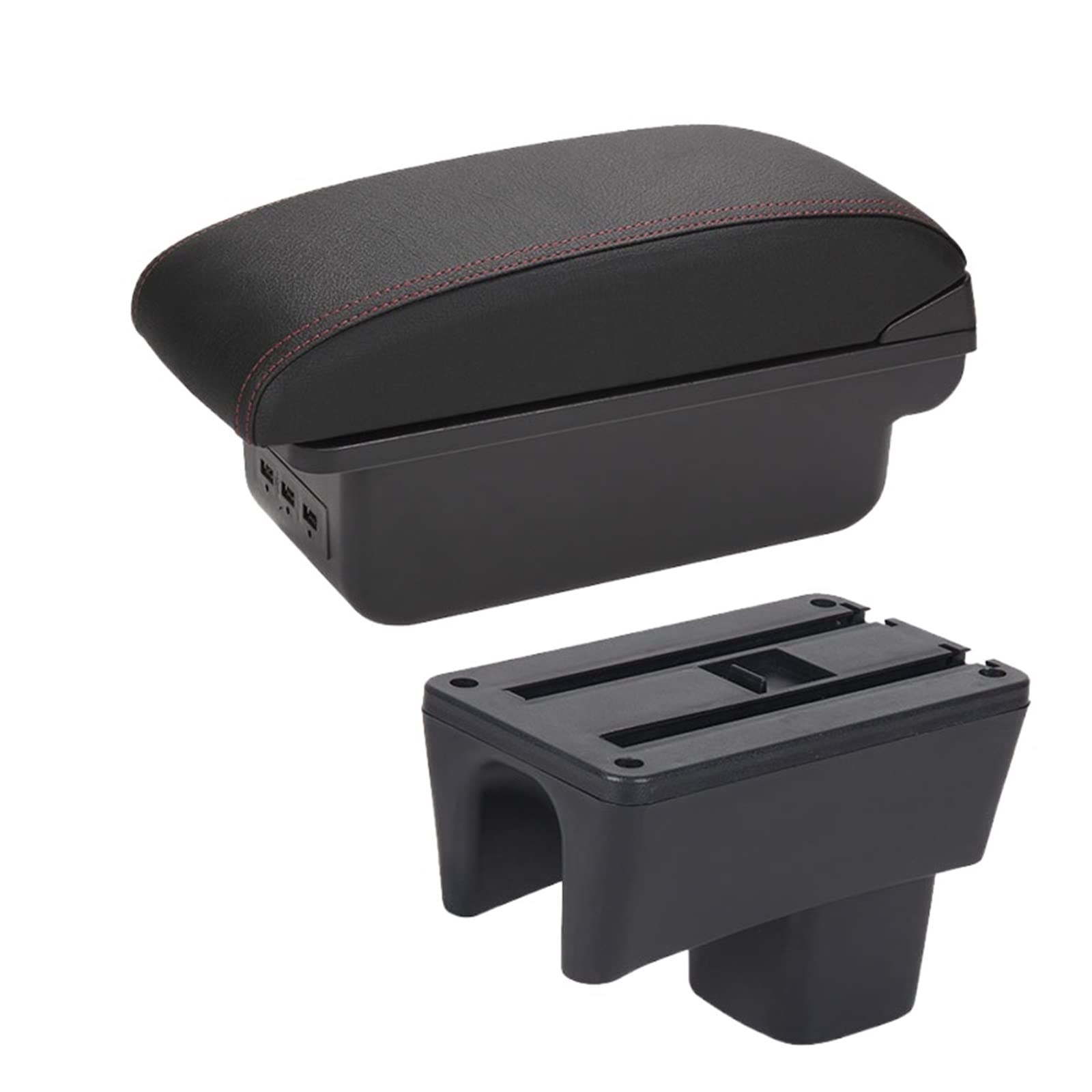For Suzuki For Swift 2005-2023 Car Armrest Box Car Armrest Car Accessories Interior Details Storage Box Retrofit Parts(B1 3USB)