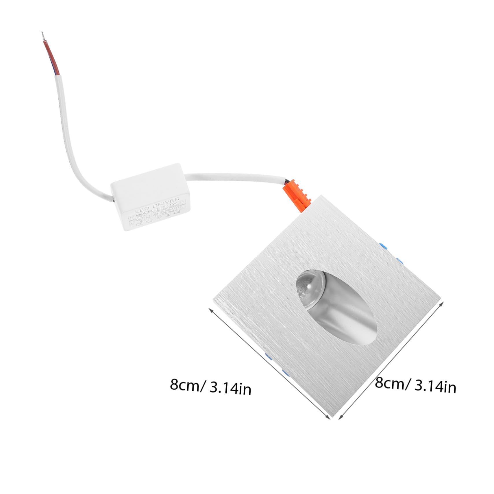 ETHZZLE LED Square Step Stair Recessed Light Cold White Indoor Corner Lamp for Hallway Basement Porch Stair Light Durable Design