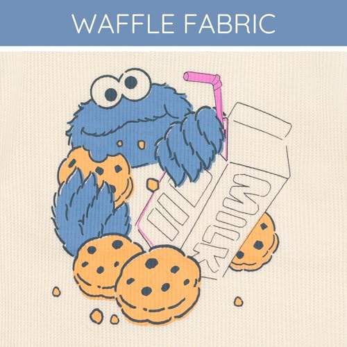 Image of Sesame Street Waffle Knit T-Shirt and Shorts Outfit Set Newborn to Little Kid Sizes (0-3 Months - 5)