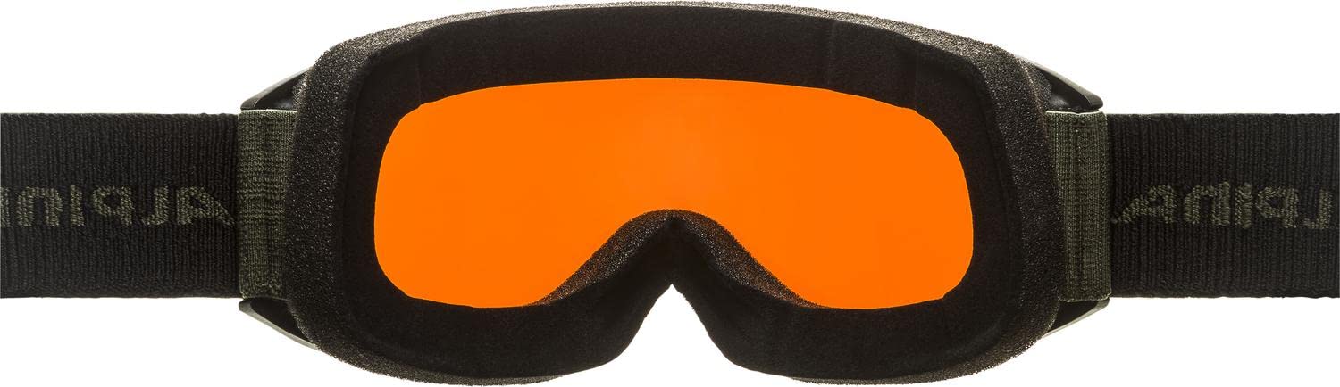 ALPINA Unisex - Dorośli, NAKISKA Q-LITE Gogle narciarskie, black-olive matt, One Size