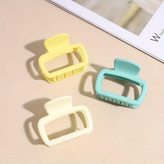 Gladsome Mini Matte Korean Hair Claw Clip, Aesthetic Butterfly Hair Clutch For Women Hair Accessories (Pack Of 4) (D) (B), Assorted