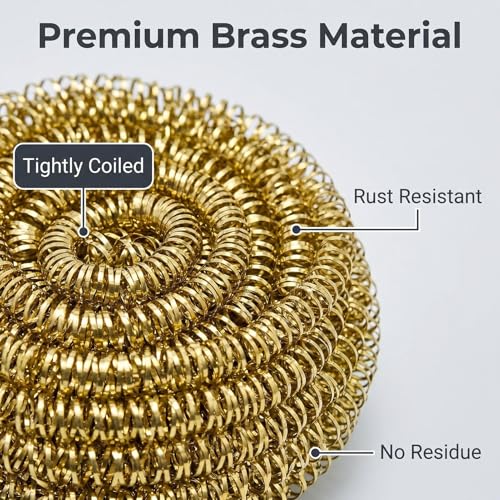 Image of 6 Pieces Soldering Tip Cleaner Solder Tip Cleaning Wire, Brass Soldering Iron Tip Cleaner Kit, Brass Ball Wire Type fleaning Soldering Iron Head Soldering Station Tip