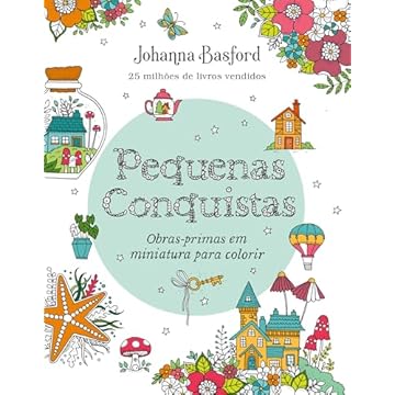 Capa do livro Pequenas conquistas: Obras-primas em miniatura para colorir
