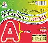 Pacon Letters, 4-Inch, Red-12 (0051621)