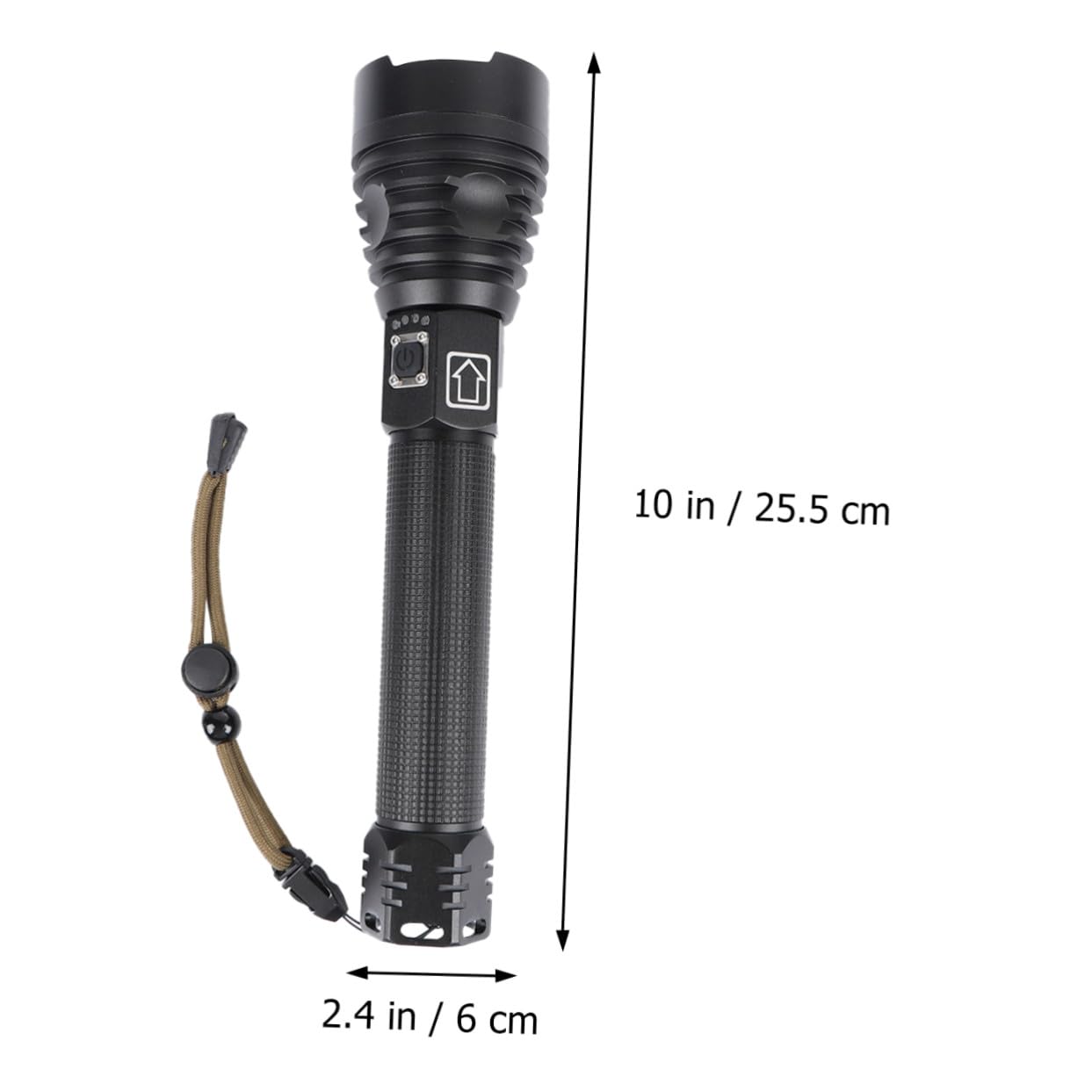 Gatuida Torcia Elettrica Ricaricabile USB Display Carica Batteria, Potente Xhp 90, Lega di Alluminio, Zoom Regolabile, 3 Modalità e Flash, per Pesca e Escursionismo