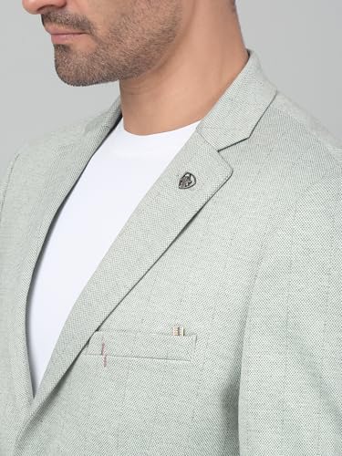 Image of Cantabil Checkered Full Sleeves Notch Lapel Casual Blazer for Men | Casual Blazer for Men | Men Blazer for Casual | Blazer for Men Casual (P MBZC00055)