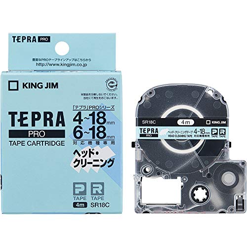 Bande de nettoyage Tepura PRO King Jim SR18C cartouche entretien pour bureau ordonné