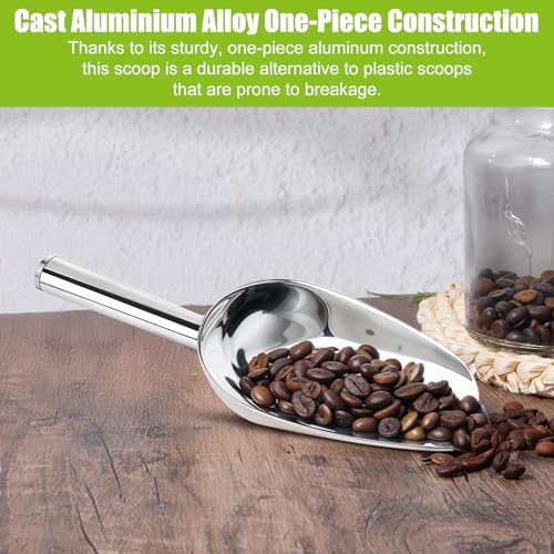 12 Pcs Premium Ice Scoop for Freezer, Multipurpose Metal Ice Scoop for Ice Machine - Stainless Steel Small Ice Scooper for Ice Bucket - Kitchen Gadgets Cookie Flour Pet Dog Food Scoop - Thumbnail 4
