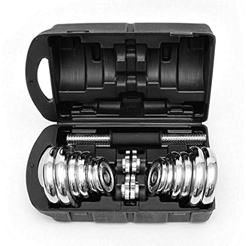 Anysun Chromed Dumbbells Weight Set Cast Iron 20KG/30KG Set Adjustable Lifting Training With Storage Box Cover