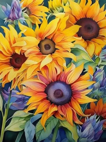 Peinture diamant 5D tournesol pour décorer la maison pendant vos après-midis détente en famille