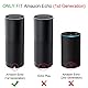 Fintie Amazon Echo Hülle - Premium Kunstleder Schutzhülle Case Tasche mit Abnehmbarem Band für Amazon Echo, Braun