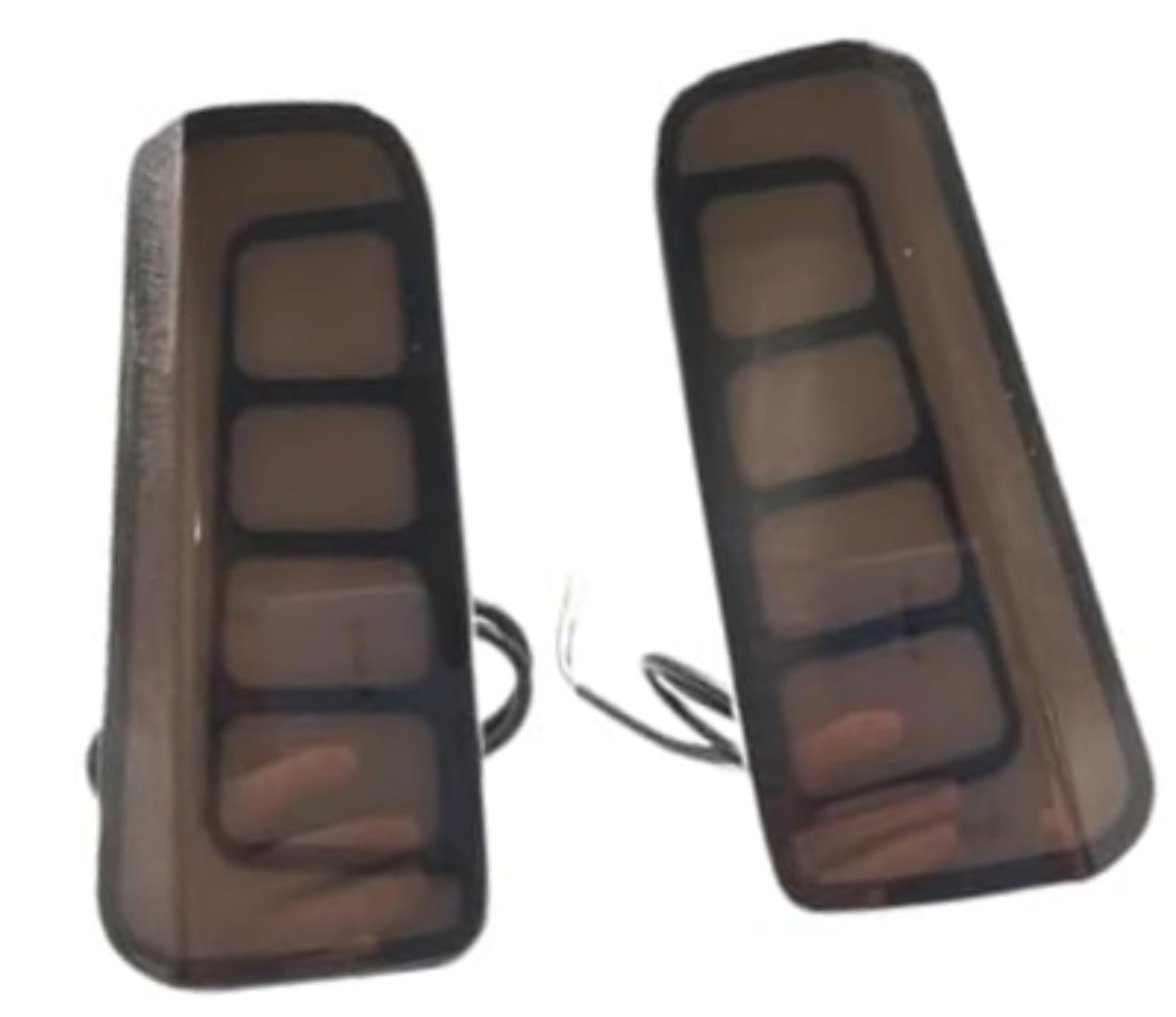Luce posteriore di ricambio, per Vellfire, per Alphard 2016-2020 2 pezzi 3 funzioni Riflettore LED Fendinebbia Paraurti Freno automatico Indicatore di direzione Coda (Smoke Cover)