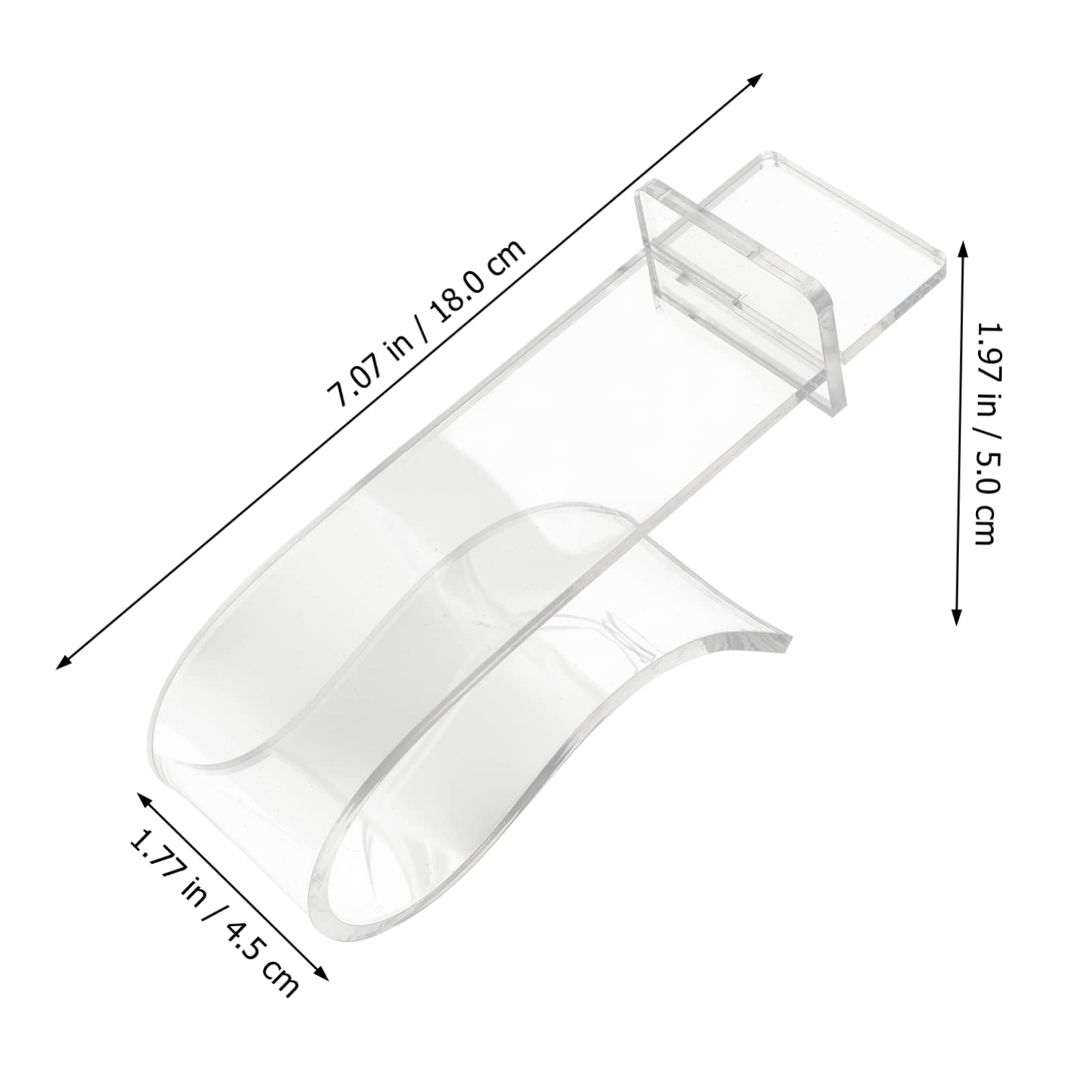 Alipis 3pcs Acrylic Shoe Display Stand High Heel Holder for Home Store Mall Lightweight Space Saving Shoe Rack for Showcasing Women Footwear