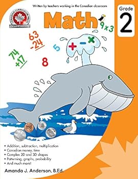 Paperback Math Grade 2: Addition, subtraction, multiplicatio Book