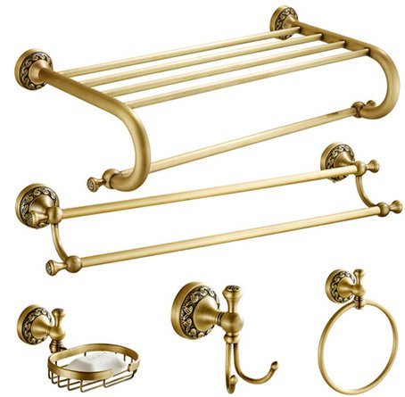 Accessoires de salle de bain en laiton bronze anti corrosion materiel blanc solide